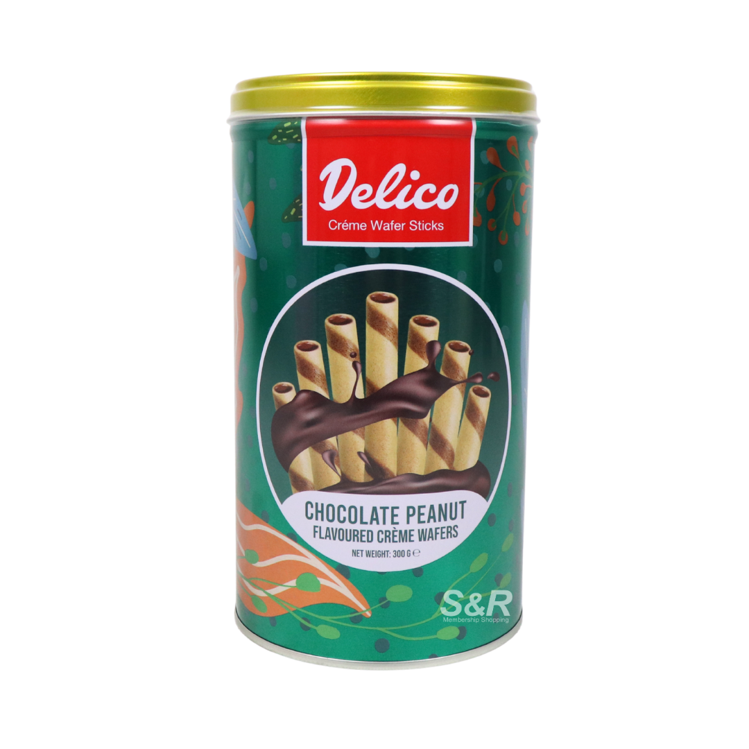 Delico Chocolate Peanut Creme Wafers 300g